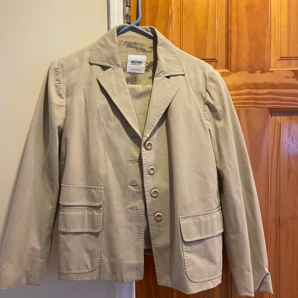 Moschino Khaki Pant Suit Size Small